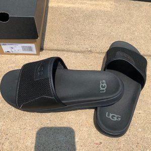 UGG - XAVIER HYPERWEAVE BLK MEN’S SLIDES, SIZE 9